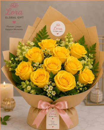 Golden Rose Bouquet