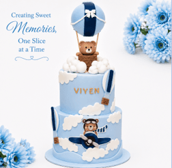 Sweet Memories :  Blue Baloon Cake