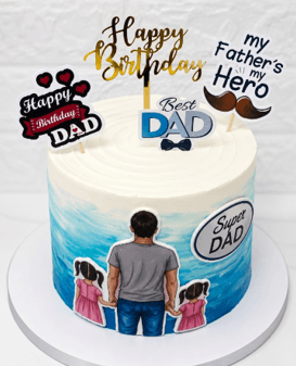Father’s Day Ombré Celebration Cake